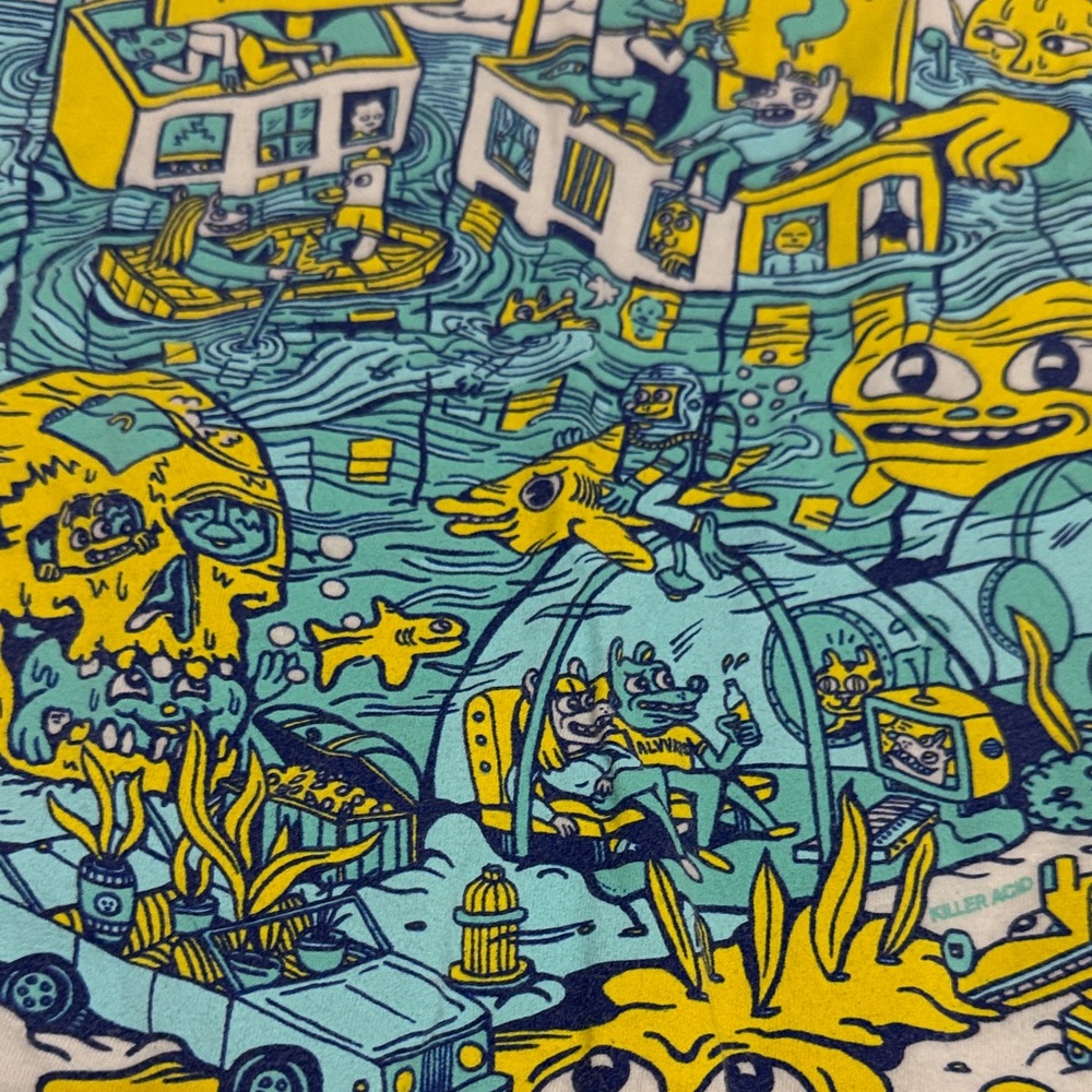 Alvvays by Killer Acid Graphic Cream T-Shirt - Picture 10 of 11